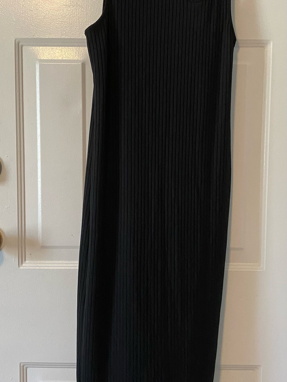 Zara Black Ribbed Knit Dress